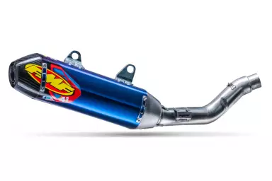 Main image of item: KTM 450SX-F’23-25 – FMF FACTORY 4.1 RCT TITANIUM ANODIZED SL (SLIP-ON) W/ CARBON CAP