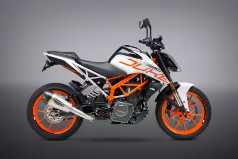 KTM 390 DUKE'17-20 / RC390'17-20 - YOSHIMURA ALPHA T STAINLESS SLIP-ON EXHAUST, W/ STAINLESS MUFFLER