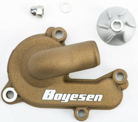 KTM 125/250/300 XC/SX'24-26 Boyesen Water Pump Cover & Impeller Kit Magnesium