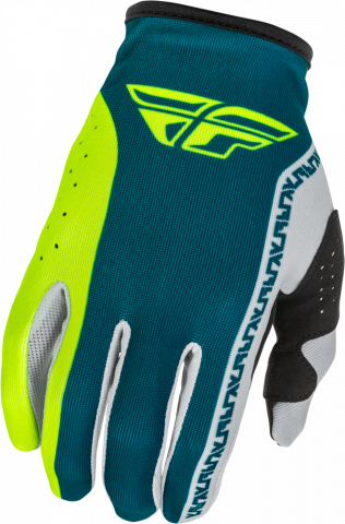 Fly Racing Lite Gloves Grey/Lime/Teal