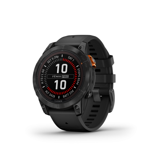 Garmin fēnix® 7 Pro – Solar Edition (No Wi-Fi®) Slate Gray with Black Band