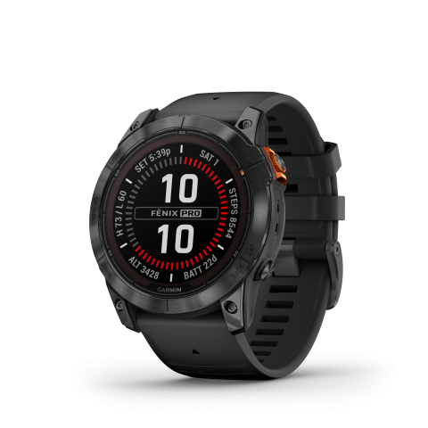 Garmin fēnix® 7X Pro – Solar Edition (No Wi-Fi®) Slate Gray with Black Band