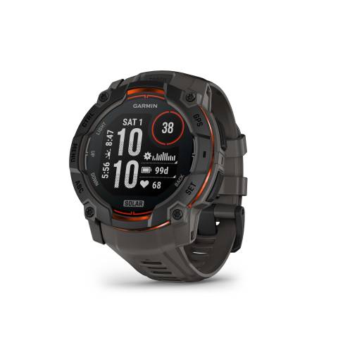 Garmin Instinct® 3 – 50 mm, Solar Black with Charcoal Band